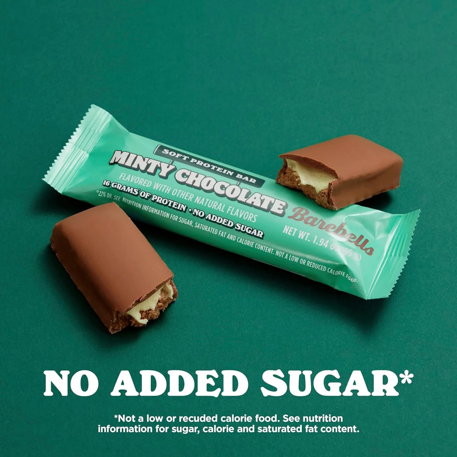 Soft Protein Bars with 16G High Protein, 1.9Oz Bars, Minty Chocolate - 24 Count